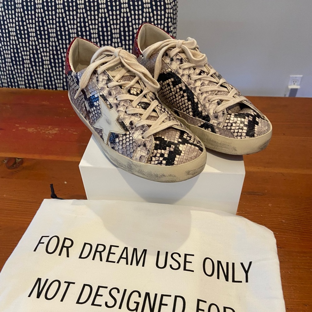 Golden Goose Superstar Snake Embossed low top Sneakers